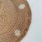 Summer casual hat small daisy simple atmosphere Sun hat hand woven straw hat