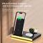 2024 Sublimation Portable Foldable Phone Universal Charging Station Fast 3 In 1 Wireless Charger For Iphone Smartphone