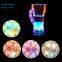 Event Decoration Gift Light up Drinking Bottle Stickers Customized RGB Cup Coasters with Sticker