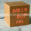 WL0833T Calendar Snooze Temperature Touch Function Digital Clock