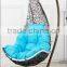 Elegant Foshan Outdoor Furniture Wicker steel garden swing with canopy                        
                                                Quality Choice