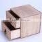 custom two layers of wooden storage box