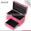 Hot sale portable small size acrylic cosmetic case with double open stype