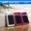 JNT Fashionable solar power bank newest 10000mah solar power bank,portable fashionable power bank