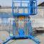 6m double mast aluminum alloy lift /hydraulic mast lift system
