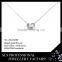 2015 Winter series latest design fashion jewelry rhodium gold plated 925 silver heart necklace for girlfriend