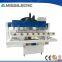 Chinese protable multi head 4 axis wood cnc router engraver machine