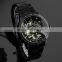 Good Price Skeleton Automatic Mechanical Watch Black Stainless Steel Skeleton Mechanical Watch For Man WM381