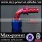 Hot Sale! Oil cooler Hose Fitting 90 degree Push On Hose End AN4 AN6 AN8 AN10 AN12 Blue and Red