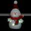 The fine mini led ceramic snowman night light for christmas decoration