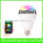Android Iphone Compatible Smart Bulb Bluetooth Audio Speakers 3W E27 LED RGB Music Bulb colorful bluetooth smart led light bulb                        
                                                Quality Choice