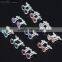 Plating Cufflinks 12mm Colorful Simulated crystal for Shirt men and women Cousin Jewelry
