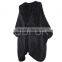 QD80561 Genuine Knit Mink Fur Shawl For Fashion Lady Fur Gilet Cape