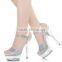 15cm Fashion Shoes pole dancing Sandals Plus Size Shoe 6 Inch High Heel pole dancing shoe Sexy Crystal Shoes