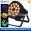 China dmx 512 indoor 18pcs rgbwa led par light dj up lighting