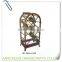 Decorative Metal Wine Rack For 8 Bottles