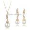 zircon jewelry set,18k gold,buy direct from china factory