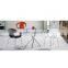 Glass table and chair for coffee shop