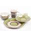 handmade porcelain dinnerware, hand printed dinnerware set