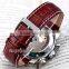 Luxury men's mechanical watch for Europe market brown leather strap Europe Mechanical watch