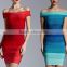 2016 Fashion sexy boat neck colorful bodycon women dress for ladies party                        
                                                Quality Choice
                                                    Most Popular