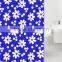 Various Flower Color Transfer Printing Polyeaster Shower Curtain for Bathroom