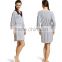 Modal Sleepshirts Sexy Lace Nightskirt for women Three Quarter Sleeve V-neck Nightgown