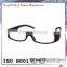 Varied vivid color and rubber coating ce plastic glasses
