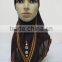 H266 new style one piece hijab with crystals