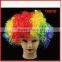 Cheering football fans wig/color wig,promotional wig,beautiful wig