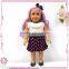 new arrival custom colorful long hair bow girl baby doll for kids