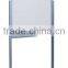 Various sizes available 12 mm silver aluminum frame with ABS corners office writing magnetic white board