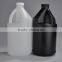 1l Cylindrical Black HDPE Plastic BOTTLE