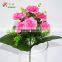 Home Garden Single Centerpiece Silk Flowers Craft Rose Decor Wedding Artificial