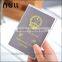 Travel waterproof custom transparent pvc personalized passport holder