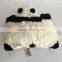 Latest design top quality plush dog pillow, soft stufffed plush dog animal dark yellow pillow