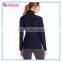OEM supply womens navy blue sports wear yoga jacket supplex gym jacket