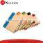 Crraft paper cover cheap bulk spiral notebooks with pen for promotion