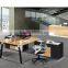 Space saving office furniture 2 person office workstation for small office