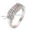 Vintage Women Hot Fashion Rectangle Shaped Inlay Rhinestone Wedding Ring for Couples