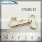 21mm polishing gold plated Lady's snap hook for handbag