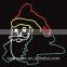 Fancy LED 2d rope light motif Santa Claus and a child