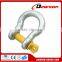 Qingdao manufacture bolts and nuts screw pin bow shackle