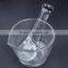 8OZ China high-temperature borosilicate glass mortar and pestle for instrumental industries/drug store/cooking