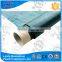 Fast delivery soft texture orange trampoline with green construction safety net