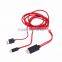 New red line MHL cable! 1080P MHL to HDM I cable for Samsung Galaxy S3 S4