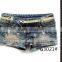 Zipper Paillette Ornament Pockets Ladies Short Tops for Jeans