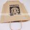 Promotional custom recyclable kraft paper bags with twisted handle