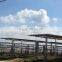 Horizontal one axis solar tracking system