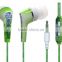 high quality earphone with full color print wired earphone OEM factory